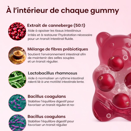Gummies à la Canneberge | Défense Urinaire & Rénale