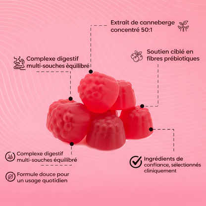 Gummies à la Canneberge | Défense Urinaire & Rénale