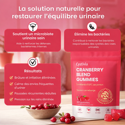 Gummies à la Canneberge | Défense Urinaire & Rénale